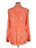 Pilcro 100% Viscose Paisley Orange Long Sleeve Blouse Size M - photo 2