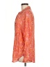 Pilcro 100% Viscose Paisley Orange Long Sleeve Blouse Size M - photo 5