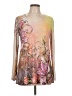 Cover Charge Silver Yellow Long Sleeve Blouse Size L - photo 1