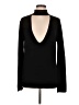 A.L.C. 100% Merino Black Long Sleeve Top Size L - photo 1