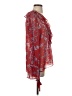 BCBGMAXAZRIA Red 3/4 Sleeve Blouse Size S - photo 4