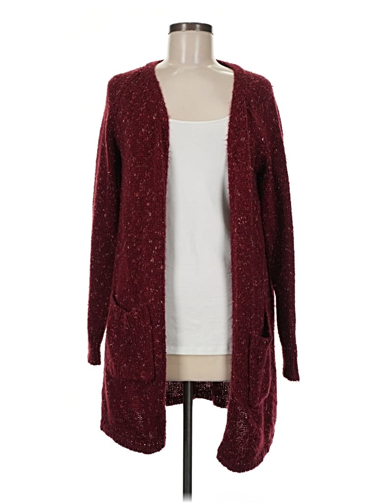 Pre-owned Knox Rose Cardigan Sweater In Burgundy