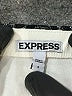 Express Stripes Silver White Formal Skirt Size 8 - photo 4