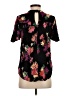 Maeve 100% Viscose Floral Black Short Sleeve Blouse Size S - photo 2