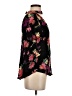 Maeve 100% Viscose Floral Black Short Sleeve Blouse Size S - photo 4