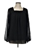 Alison Sheri 100% Polyester Black Long Sleeve Blouse Size L - photo 1