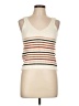 Unbranded 100% Polyester Ivory Sleeveless Top Size L - photo 1