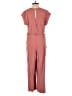 Monteau Solid Pink Jumpsuit Size S - photo 2
