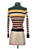 Forever 21 Stripes Yellow Turtleneck Sweater Size S - photo 2
