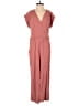 Monteau Solid Pink Jumpsuit Size S - photo 1