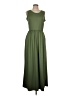 Unbranded Solid Green Casual Dress Size L - photo 1