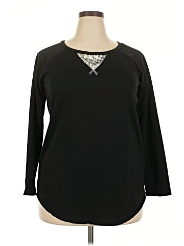 A.gain 3/4 Sleeve Top (view 1)