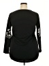 A.gain Black 3/4 Sleeve Top Size XXL - photo 2