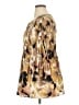 Spense 100% Polyester Print Brown Tan Casual Dress Size 1X - photo 5