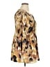 Spense 100% Polyester Print Brown Tan Casual Dress Size 1X - photo 4