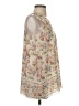 Max Studio 100% Polyester Floral Multi Color Ivory Sleeveless Blouse Size S - photo 4