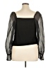 ELOQUII Elements Black Long Sleeve Blouse Size 14 - photo 2