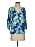 Gap Outlet Blue 3/4 Sleeve Blouse Size S - photo 1