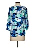 Gap Outlet Blue 3/4 Sleeve Blouse Size S - photo 2