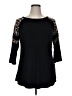 Avenue Black 3/4 Sleeve Top Size 14 - 16 Plus - photo 1