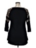 Avenue Black 3/4 Sleeve Top Size 14 - 16 Plus - photo 2
