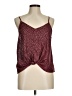 Lush 100% Polyester Burgundy Sleeveless Top Size M - photo 1