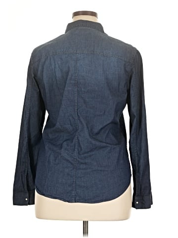 CALVIN KLEIN JEANS Long Sleeve Button-Down Shirt (view 2)