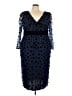 Mac Duggal 100% Polyester Blue Cocktail Dress Size 24 - photo 1