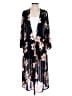 Siren Lily 100% Polyester Black Kimono Size 1X - photo 1