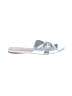 Veronica Beard 100% Leather Silver Sandals Size 7 1/2 - photo 1