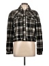 Blank NYC 100% Polyester Plaid Black Brown Jacket Size L - photo 1