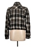 Blank NYC 100% Polyester Plaid Black Brown Jacket Size L - photo 2