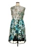 Connected Apparel 100% Polyester Tropical Teal Cocktail Dress Size 16 - photo 2