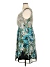 Connected Apparel 100% Polyester Tropical Teal Cocktail Dress Size 16 - photo 5
