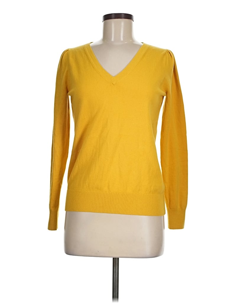 Pre-owned Boden Long Sleeve T-shirt In Yellow