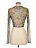 One One Silver Green Long Sleeve Top Size L - photo 2