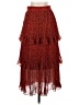 Whistles 100% Polyester Animal Print Red Casual Skirt Size 2 - photo 1