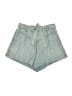 Zimmermann 100% Cotton Blue Denim Shorts Size 8 (2) - photo 1