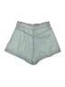 Zimmermann 100% Cotton Blue Denim Shorts Size 8 (2) - photo 2