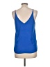 Topshop 100% Polyester Blue Sleeveless Blouse Size 8 - photo 2