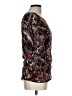Bebop Brown Short Sleeve Blouse Size L - photo 4