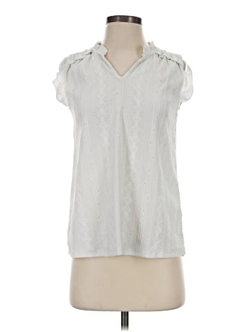 Cable & Gauge Short Sleeve Blouse (view 1)