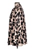 Unbranded Animal Print Brown Tan Long Sleeve Blouse Size L - photo 5