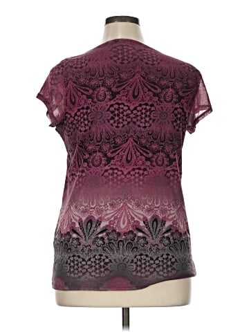 Lizwear by Liz Claiborne Short Sleeve Blouse (view 2)