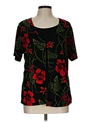 Impressions Short Sleeve Blouse (view 1)