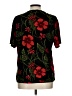 Impressions Black Short Sleeve Blouse Size L - photo 2