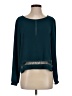 Lush Teal Long Sleeve Blouse Size M - photo 1