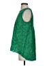 CAbi 100% Cotton Green Sleeveless Blouse Size S - photo 5
