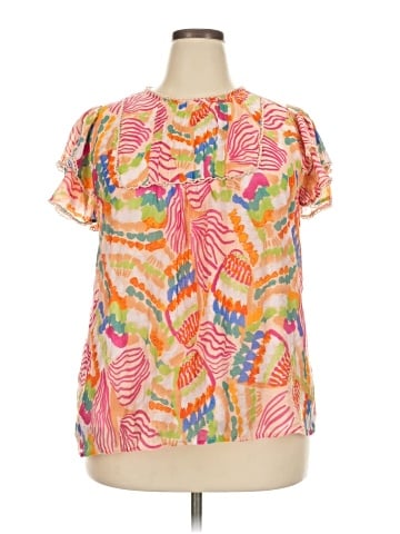 Umgee Short Sleeve Blouse (view 1)