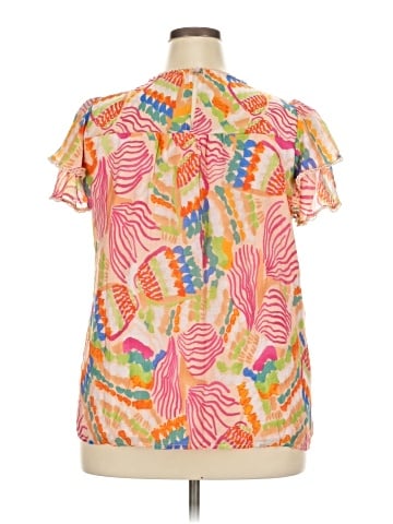 Umgee Short Sleeve Blouse (view 2)